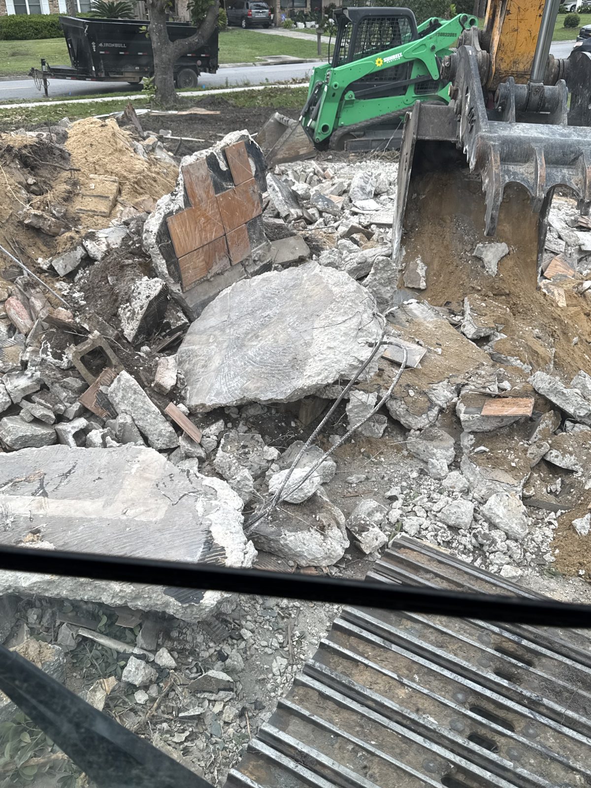Badger Junk Co job site on the Emerald Coast