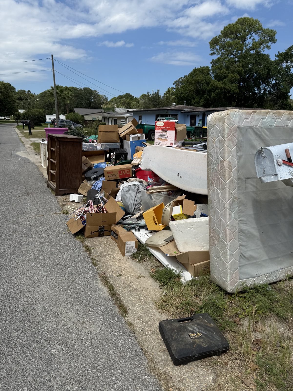 Badger Junk Co job site on the Emerald Coast