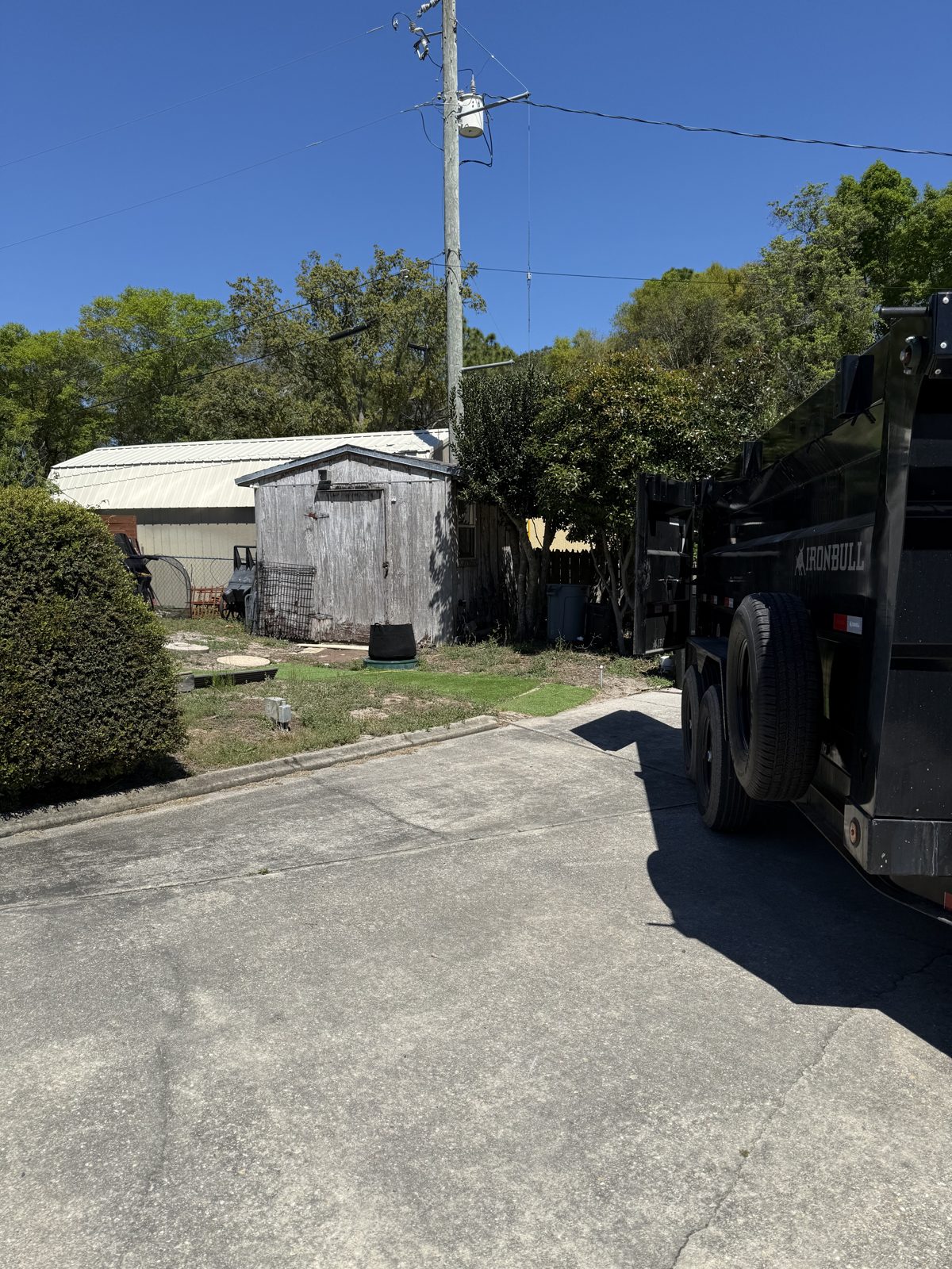 Badger Junk Co job site on the Emerald Coast